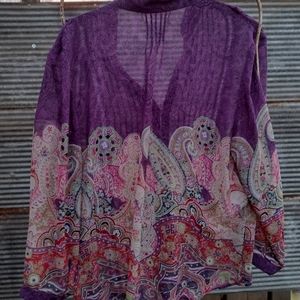 Coldwater Creek detailed blouse size 1X